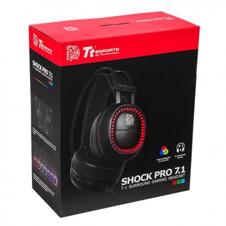 AURICULARES TTESPORTS SHOCK PRO 7.1 GAMING USB (HT-SHK-DIECBK-25)