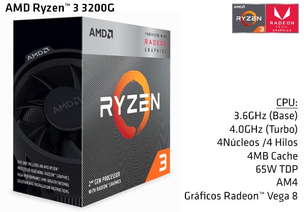 AMD Ryzen 3 3200G [YD3200C5FHBOX]