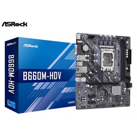 M.B. ASROCK B660M-HDV (LGA1700) DDR4 (INTEL 13ª/12ª GENERACIÓN)