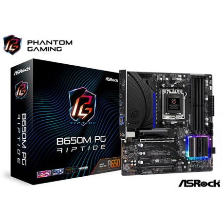 M.B. ASROCK B650M PG RIPTIDE (AM5) DDR5 (RYZEN 7000)