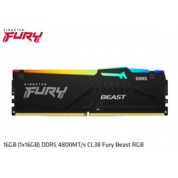 16GB DDR5 4800MHz KINGSTON FURY BEAST RGB CL38 (KF548C38BBA-16)