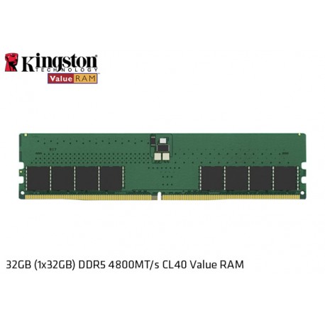 32GB DDR5 4800MHz KINGSTON VALUE CL40 (KVR48U40BD8-32)