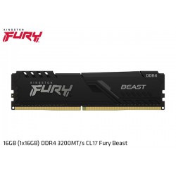 16GB DDR4 3200MHz KINGSTON FURY BEAST CL17 (KF432C16BB/16)