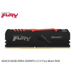 16GB DDR4 3200MHz KINGSTON FURY BEAST RGB CL17 (KF432C16BBA/16)