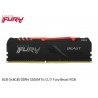 8GB DDR4 3200MHz KINGSTON FURY BEAST RGB CL17 (KF432C16BBA/8)