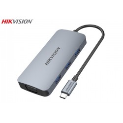 HIKVISION 8-PORT HUB (HDMI-VGA-USB3.0-SD/TF CARD-USB-C)