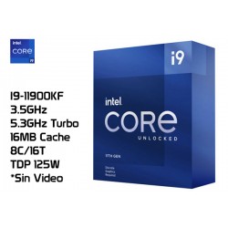 3.5GHz INTEL I9-11900KF (5.3GHz TURBO, 8C/16T, 16MB CACHE, 125W, LGA1200) 11VA GENERACION