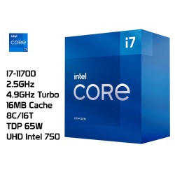 2.5GHz INTEL I7-11700 (4.9GHz TURBO, 8C/16T, 16MB CACHE, 65W, LGA1200, UHD Intel® 750) 11VA GENERACION