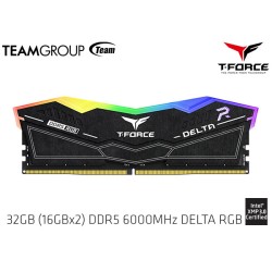 32GB (16GBx2) DDR5 6000MHZ TEAMGROUP T-FORCE DELTA RGB (INTEL XMP 3.0) FF3D532G6000HC38ADC01