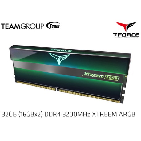 32GB (16GBx2) DDR4 3200MHZ TEAMGROUP T-FORCE XTREEM ARGB (BLACK) TF10D432G3200HC16CDC01