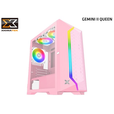 GABINETE XIGMATEK GEMINI II QUEEN (MATX) PINK