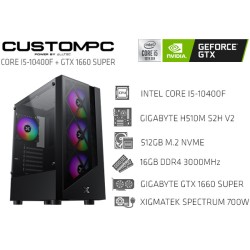 CustomPC (INTEL Core I5-10400F): 16GB, 512GB NVME, GTX 1660 SUPER