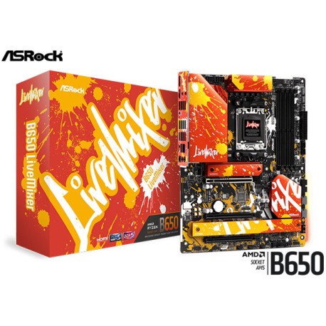 M.B. ASROCK B650 LIVEMIXER (AM5) DDR5 (RYZEN 7000)