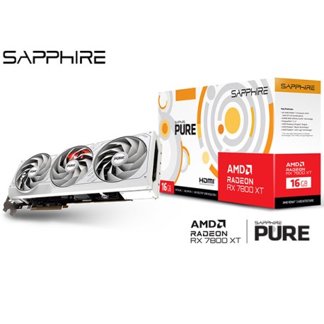 T.V. SAPPHIRE PURE AMD RADEON™ RX 7800 XT 16GB
