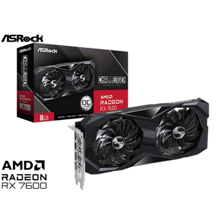 T.V. ASROCK AMD RADEON™ RX 7600 CHALLENGER 8GB OC