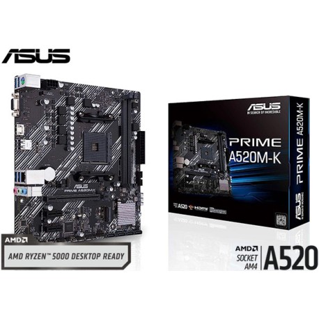 M.B. ASUS PRIME A520M-K (AM4) DDR4 (RYZEN)