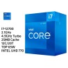 2.1GHz INTEL I7-12700 (4.9GHz TURBO, 12C/20T, 25MB CACHE, 65W, LGA1700, INTEL UHD 770) 12TH GENERACION