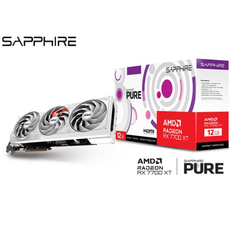 T.V. SAPPHIRE PURE AMD RADEON™ RX 7700 XT 12GB