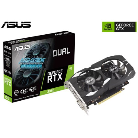 T.V. ASUS DUAL GEFORCE RTX 3050 OC EDITION 6GB GDDR6