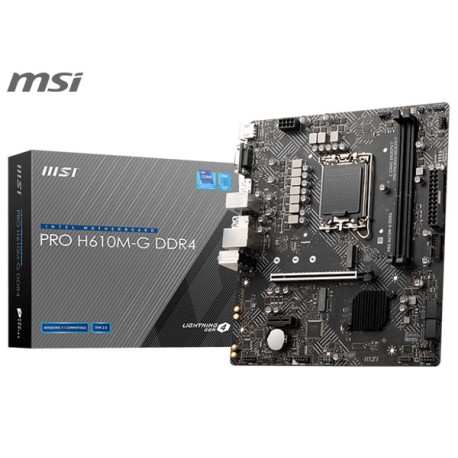 M.B. MSI PRO H610M-G DDR4 (LGA1700) (INTEL 14ª/13ª/12ª GENERACIÓN)