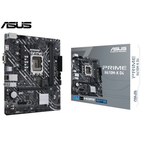 M.B. ASUS PRIME H610M-K D4 (LGA1700) DDR4 (INTEL 14ª/13ª/12ª GENERACIÓN)
