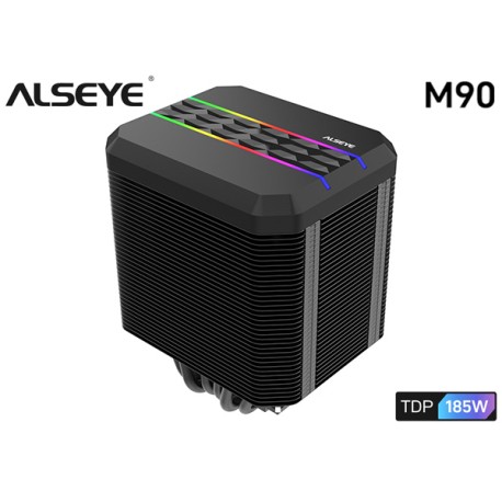 ALSEYE CPU COOLER M90-B (BLACK) (TDP 185W) (AMD/INTEL)