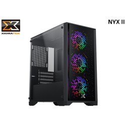 GABINETE XIGMATEK NYX II (MATX) TG (4xFAN FRGB 120MM)