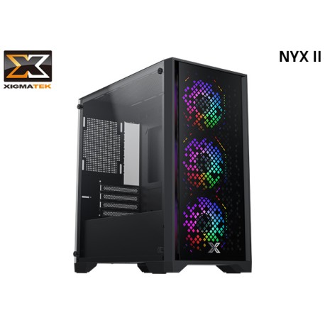 GABINETE XIGMATEK NYX II (MATX) TG 4xFAN 120MM