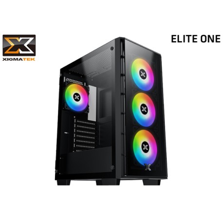 GABINETE XIGMATEK ELITE ONE (ATX) TG (4xFAN 120MM ARGB)