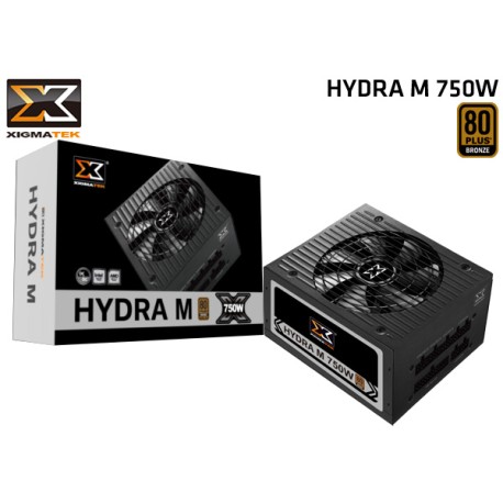 FUENTE DE PODER XIGMATEK HYDRA M 750 (750W) 80 PLUS BRONZE (FULL MODULAR)