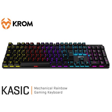 TECLADO KROM KASIC MECHANICAL RAINBOW GAMING