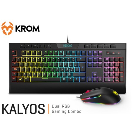 COMBO KROM KALYOS DUAL RGB GAMING (TECLADO-MOUSE)