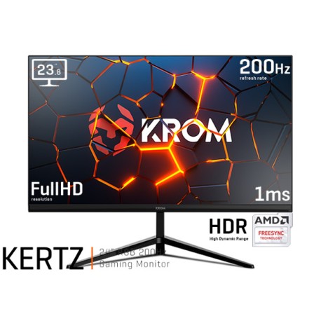 24" LED KROM KERTZ (FHD 1920x1080) 200Hz 1ms (AMD Freesync & NVIDIA G-Sync)