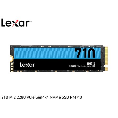 2TB M.2 PCIe Gen4x4 NVMe LEXAR NM710 (4850MB READ/4500MB WRITE)