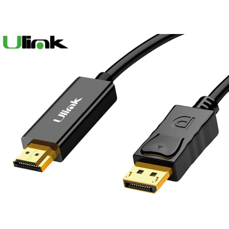 ADAPTADOR ULINK UL-DPHD18 DISPLAYPORT A HDMI 1.8MT