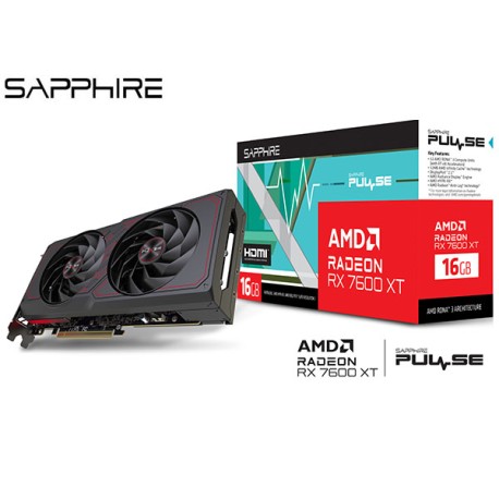 T.V. SAPPHIRE PULSE AMD RADEON RX 7600 XT 16GB