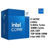 2.1GHz INTEL I7-14700 (5.4GHz TURBO, 20C/28T, 33MB CACHE, 65W, LGA1700) 14TH GENERACION
