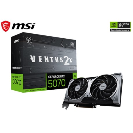 T.V. MSI GeForce RTX™ 5070 12G VENTUS 2X OC