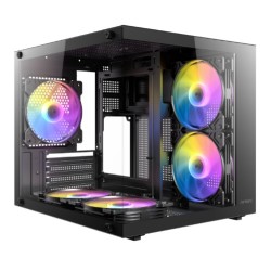 GABINETE ANTEC VCX20M RGB ELITE BLACK (M-ATX/ITX)