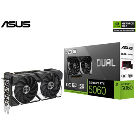 T.V. ASUS DUAL GEFORCE RTX™ 5060 OC EDITION 8GB GDDR7