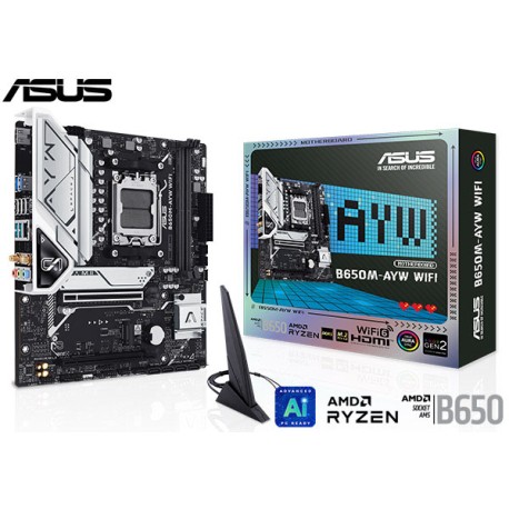 M.B. ASUS B650M-AYW Wi-Fi (AM5) DDR5 (RYZEN 7000/8000/9000)