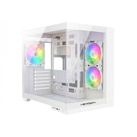 GABINETE NEWGEN COBALT XL GLASS WHITE V2 (ATX BTF)