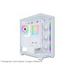 GABINETE NEWGEN RADIANCE GLASS WHITE (ATX) (4xFAN ARGB)