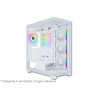 GABINETE NEWGEN RADIANCE GLASS WHITE (ATX) (4xFAN ARGB)