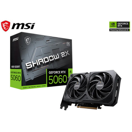 T.V. MSI GeForce RTX 5060 8G SHADOW 2X OC
