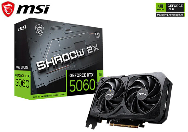 MSI GeForce RTX 5060 8G SHADOW 2X OC [G5060-8S2C]