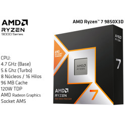 AMD RYZEN 7 9850X3D 4.7GHz (5.6GHz TURBO) OCTA CORE (TDP 120W) (AM5)