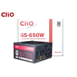 FUENTE DE PODER CLIO GS-650 BLACK (650W) 80P WHITE