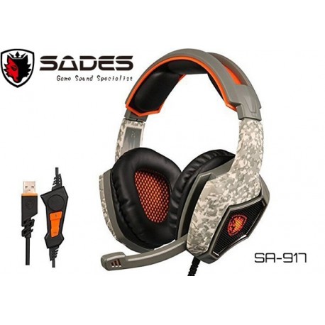 AURICULARES GAMER SADES SA-917 (USB)