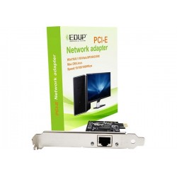 ADAPTADOR PCIE1x EDUP EP-9602 PCI-E GIGALAN 10/100/1000Mbps RJ45